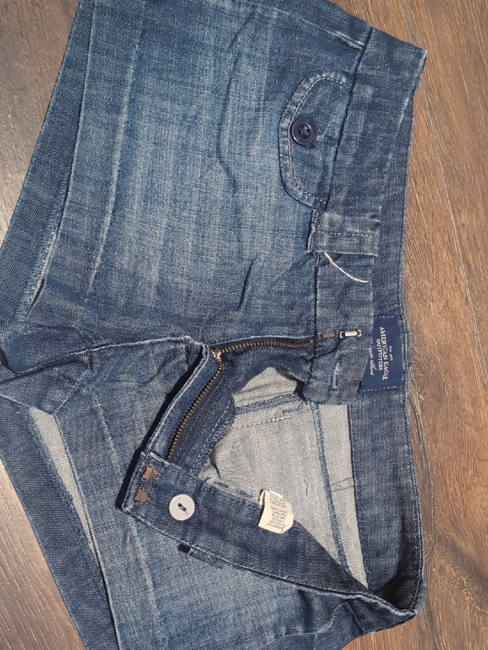 American Eagle Outfitters Dark Blue Denim Shorts